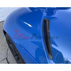 Dry Carbon Fiber Hood Vent Scoop Covers For Toyota GR Supra MK5 A90 A91 2019-2024