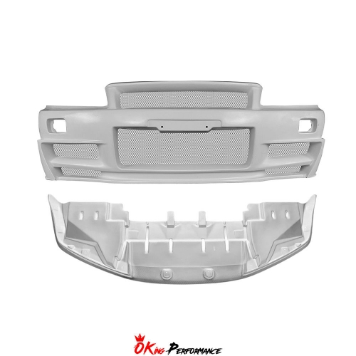 Nismo Z-Tune Style Glass Fiber Front Bumper & Under Lip For Nissan R34 GTR 1998-2002