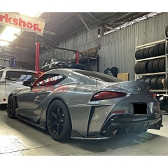 INGS Style Glass Fiber Side Skirt For Toyota GR Supra MK5 A90 A91 2019-2024