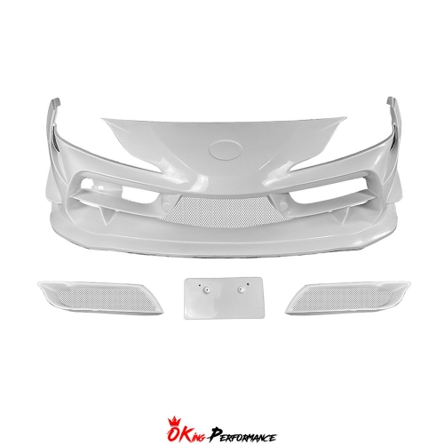 INGS Style Glass Fiber Front Bumper For Toyota GR Supra MK5 A90 A91 2019-2024