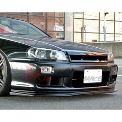 D1 Style Carbon Fiber Front Lip For Nissan R34 GTT 1998-2002
