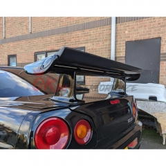 High Kick Style Carbon Fiber Rear Spoiler Blade For Nissan R34 GTR 1998-2002