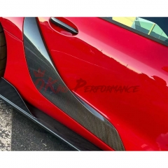 Dry Carbon Fiber Rear Side Blades Door Trims For Toyota GR Supra MK5 A90 A91 2019-2024