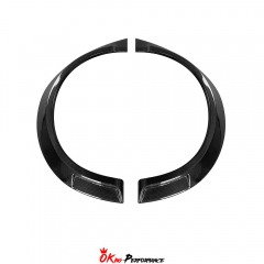 GTAM Style Carbon Fiber Rear Fender Wheel Flare Trim For Alfa Romeo Giulia 2016-2023