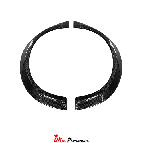 GTAM Style Carbon Fiber Rear Fender Wheel Flare Trim For Alfa Romeo Giulia 2016-2023