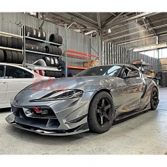 INGS Style Glass Fiber Side Skirt For Toyota GR Supra MK5 A90 A91 2019-2024