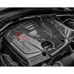 Carbon Fiber Engine Cover For Alfa Romeo Giulia 2016-2023