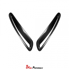 Dry Carbon Fiber Hood Vent Scoop Covers For Toyota GR Supra MK5 A90 A91 2019-2024