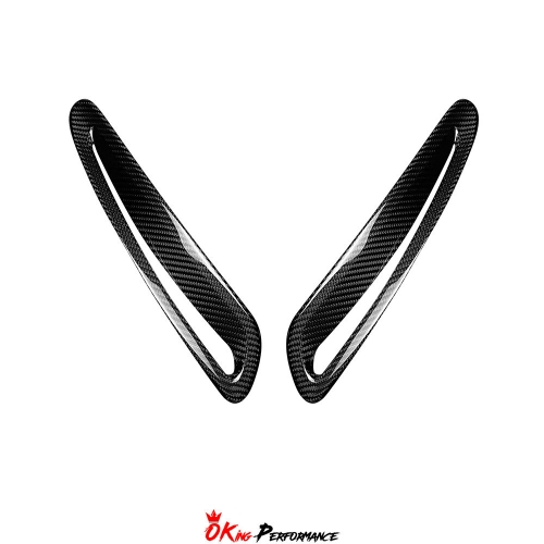 Dry Carbon Fiber Hood Vent Scoop Covers For Toyota GR Supra MK5 A90 A91 2019-2024