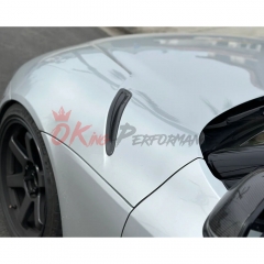 Dry Carbon Fiber Hood Vent Scoop Covers For Toyota GR Supra MK5 A90 A91 2019-2024
