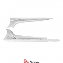 INGS Style Glass Fiber Side Skirt For Toyota GR Supra MK5 A90 A91 2019-2024