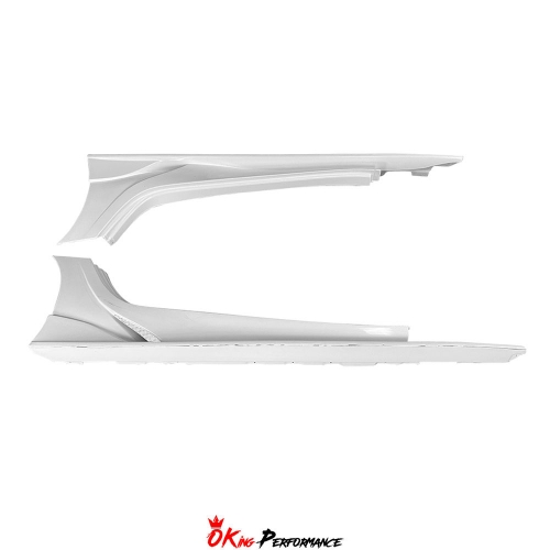 INGS Style Glass Fiber Side Skirt For Toyota GR Supra MK5 A90 A91 2019-2024