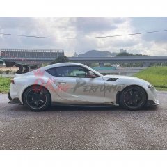 Varis Style Carbon Fiber Side Skirt Under Board For Toyota GR Supra MK5 A90 A91 2019-2024