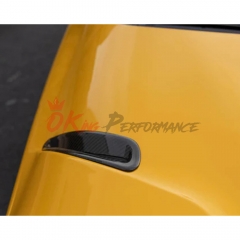 Dry Carbon Fiber Hood Vent Scoop Covers For Toyota GR Supra MK5 A90 A91 2019-2024