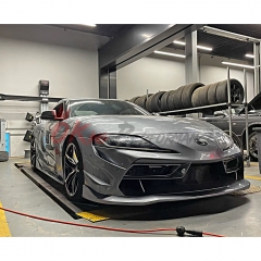 INGS Style Glass Fiber Front Bumper For Toyota GR Supra MK5 A90 A91 2019-2024