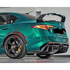 GTAM Style Half Carbon Fiber Rear Bumper For Alfa Romeo Giulia 2016-2023