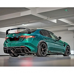 GTAM Style Half Carbon Fiber Rear Bumper For Alfa Romeo Giulia 2016-2023