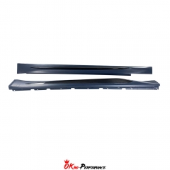 Quadrifoglio Style Partial Dry Carbon Fiber Side Skirt For Alfa Romeo Giulia 2016-2023