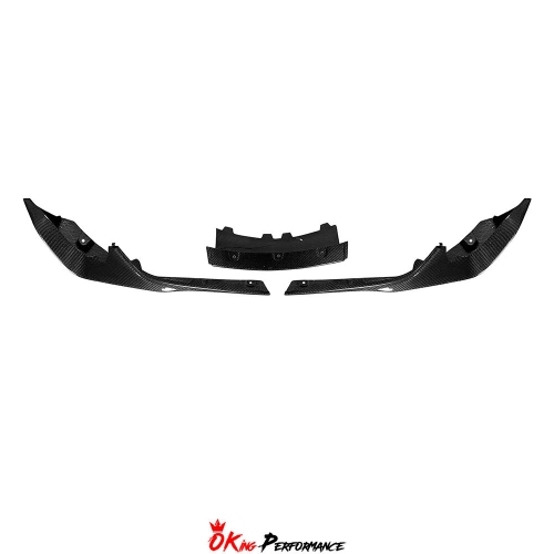 TRD Style Carbon Fiber Front Lip (3 pcs) For Toyota Supra MK5 A90 A91 GR 2019-2024