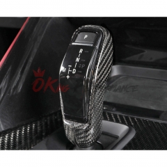 Dry Carbon Fiber Interiors Gear Shift Knob Cover Kits For Toyota Supra MK5 A90 A91 GR 2019-2024