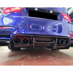 PSM Style Carbon Fiber Rear Diffuser For BMW M3 M4 F80 F82 F83 2014-2020