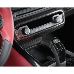 Dry Carbon Fiber Interiors Air Con Control Panel AC Cover Kits For Toyota GR Supra MK5 A90 A91 2019-2024