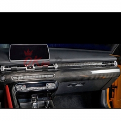 Dry Carbon Fiber Interiors Kits Dashboard Cover Passenger Side Trim For Toyota GR Supra A90 A91 MK5 2019-2024