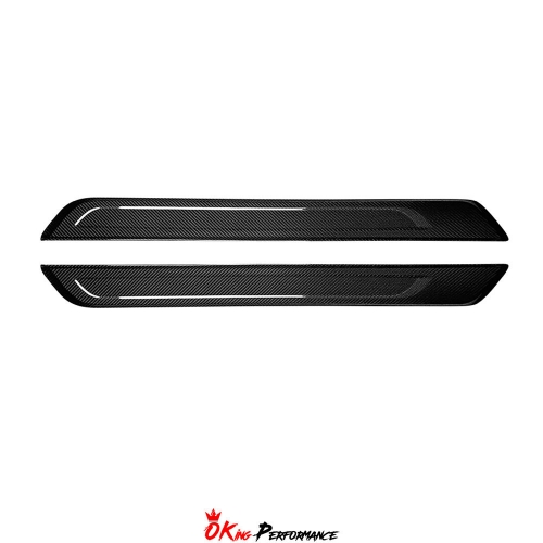 Dry Carbon Fiber Side Door Sill Plate Cover (add on) For Toyota GR Supra MK5 A90 A91 2019-2024