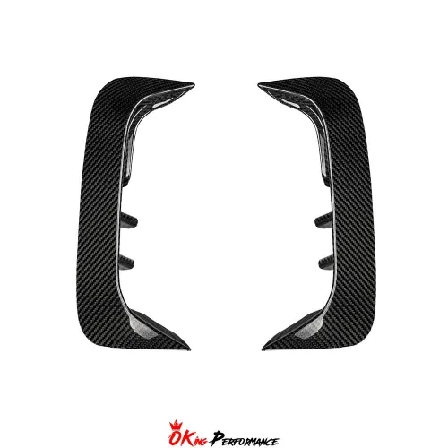 Karbel Style Dry Carbon Fiber Front Bumper Canards For BMW 8 Series G14 G15 G16 2018-2025