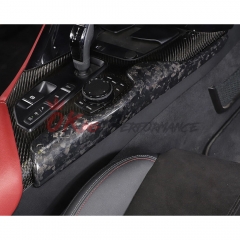 Dry Carbon Fiber Interiors Kits Center Console Shift Passenger Side Trim Panel For Toyota GR Supra A90 A91 MK5 2019-2024