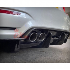 PSM Style Carbon Fiber Rear Diffuser For BMW M3 M4 F80 F82 F83 2014-2020