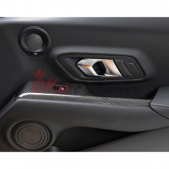 Dry Carbon Fiber Interiors Window Switch Panel Cover Trim Kits For Toyota Supra MK5 A90 A91 GR