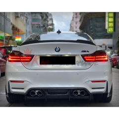 PSM Style Carbon Fiber Rear Diffuser For BMW M3 M4 F80 F82 F83 2014-2020