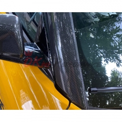 Dry Carbon Fiber A Pillar Cover Trims (Stick On) For Toyota GR Supra MK5 A90 A91 2019-2024