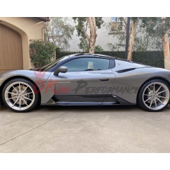 OEM Style Dry Carbon Fiber Side Skirt For Maserati MC20