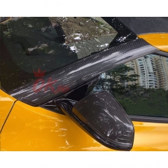 Dry Carbon Fiber A Pillar Cover Trims (Stick On) For Toyota GR Supra MK5 A90 A91 2019-2024