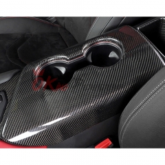 Dry Carbon Fiber Interiors Armrest Console Cup Holder Cover Kits For Toyota Supra MK5 A90 A91 GR