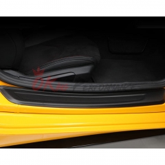 Dry Carbon Fiber Side Door Sill Plate Cover (add on) For Toyota GR Supra MK5 A90 A91 2019-2024