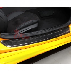Dry Carbon Fiber Side Door Sill Plate Cover (add on) For Toyota GR Supra MK5 A90 A91 2019-2024