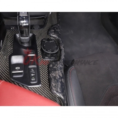 Dry Carbon Fiber Interiors Kits Center Console Shift Passenger Side Trim Panel For Toyota GR Supra A90 A91 MK5 2019-2024