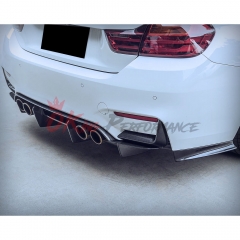 PSM Style Dry Carbon Fiber Rear Diffuser For BMW M3 M4 F80 F82 F83 2014-2020