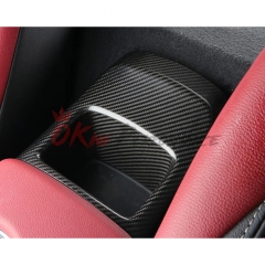 Dry Carbon Fiber Interiors Rear Armrest Console Storage Cover Kits For Toyota GR Supra MK5 A90 A91 2019-2024