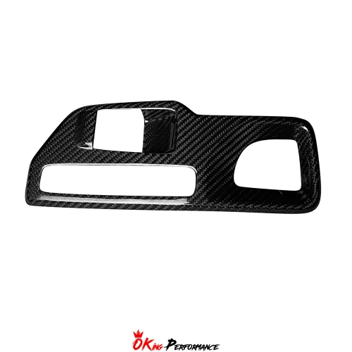 Dry Carbon Fiber Interiors Kits Gear Shift Panel Trim Cover For Toyota GR Supra A90 A91 MK5 2019-2024