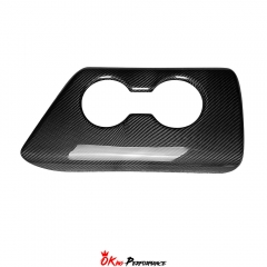 Dry Carbon Fiber Interiors Armrest Console Cup Holder Cover Kits For Toyota Supra MK5 A90 A91 GR