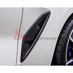 OEM Style Dry Carbon Fiber Fender Side Vent Trim For BMW 8 Series G14 G15 G16 2018-2025