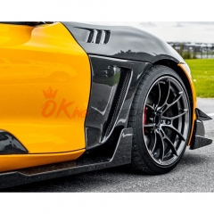 Toms Style Carbon Fiber Side Skirt For Toyota Supra MK5 A90 A91 GR 2019-2024