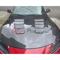 Vent Style Carbon Fiber Hood For Toyota Supra MK5 A90 A91 GR 2019-2024