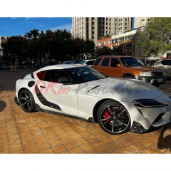 TRD Style Carbon Fiber Side Skirt For Toyota Supra MK5 A90 A91 GR 2019-2024