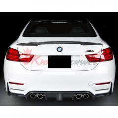 KT Style Dry Carbon Fiber Rear Diffuser For BMW M3 M4 F80 F82 F83 2014-2020