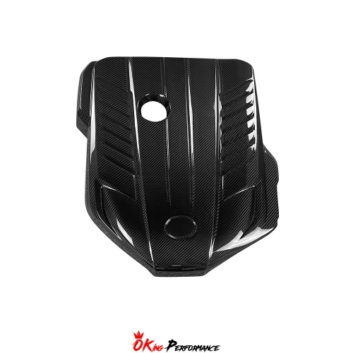 B58 L6 Dry Carbon Fiber Engine Bay Cover For Toyota Supra MK5 A90 A91 GR 2019-2024